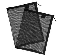 FOMIYES 2Pcs Small Mesh Makeup Bags Zippered Cosmetic Pouches Travel Organizer Lightweight Toiletry Storage for Women