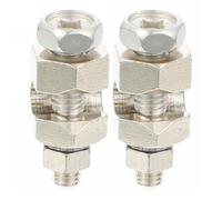 FOMIYES 2pcs Solar Panel Grounding Lug Clamp for Photovoltaic Module Wire Management Bolt-on Coupling Ground Clamp for Electrical Earth Bonding in Solar Installations