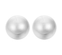 FOMIYES 2pcs Stainless Steel Hand Exercise Balls Baoding Training Balls for Hand Fitness Stress Relief and Finger Massage Therapy and Relaxation
