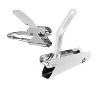 FOMIYES 2pcs Stainless Steel Nut Crackers Set Pine Nut Melon Seed Shellers Home and Travel Use