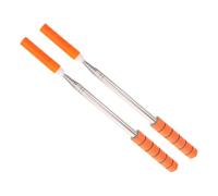 FOMIYES 2pcs Telescopic Chalk Holder Stick Adjustable Length Lightweight Stainless Steel and Plastic Chalk Holder for Glass and Cement Drawing Portable for Teachers and Artists