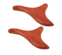 FOMIYES 2pcs Thai Massage Tools Ergonomic Natural Wood Gua Board for Muscle Relaxation Smooth Edges for Comfortable Grip for Home and Travel Use