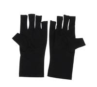 FOMIYES 2pcs UV Half Finger Gloves for Gel Nail Protection Professional Wear Resistant Manicure Gloves for Salon and Home Use Shield Hands From UV Rays