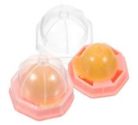 FOMIYES 2pcs Vitamin Catnip Licking Chew with Natural Catmint Balls for Kitten and Adult Cats, Edible Orange Cat Candy Treats for Indoor Pet Play and Dental Health