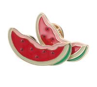 FOMIYES 2pcs Watermelon Brooch Lapel Pins Cute Fruit Design Alloy Badge Accessories Playful Pin for Jackets Bags and Clothing Stylish Summer Outfit Accent