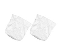 FOMIYES 2pcs White Satin Drawstring Bags for Weddings Elegant Bridal Favor Pouches for Jewelry Candy Flower Wrapping Multipurpose Gift Bags for Anniversaries Engagements Bridal Showers