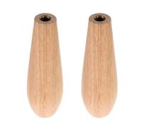 FOMIYES 2pcs Wooden Beer Tap Handle with Ergonomic Grip Khaki Finish | Universal Fit for Standard Keg Faucet Threads, Quick Swap-out Design, Hand-polished Premium Wood, for Homebrewers and Bar
