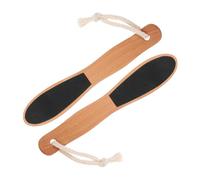 FOMIYES 2PCS Wooden Handle Foot Files for Pedicure Callus Remover Exfoliating Scrub Hard Skin Remover with Ergonomic Grip Suitable for Women and Men at Home Professional Use