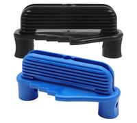 FOMIYES 2pcs Woodworking Scribing Tool Center Line Marker Multi-function Center Finder for Accurate Wood Marking with Black and Blue Handles Suitable for Carpentry and DIY Projects