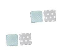 FOMIYES 2sets Sanitary Napkin Pad Bag Little Cases for Pads Girls Period Kit Ladies Toilet Bag Oxford Cloth Fashion Dot Pattern Compact for Women 2pcs*2