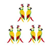 FOMIYES 3 Pairs Acrylic Parrot Earrings for Women Durable Green Bird Dangle Jewelry Fun Animal Long Earrings Playful Tropical Style Unique Aesthetic Accessories for Summer and Casual Wear