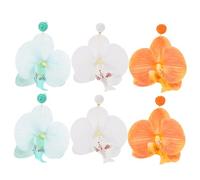 FOMIYES 3 Pairs Colorful Flower Dangle Earrings Hawaiian Butterfly Orchid Design for Women Jewelry for Beach Vacation Party and Stylish Floral Accessories