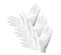 FOMIYES 3 Pairs Elastic Spandex Gloves for Inspection and Etiquette, White