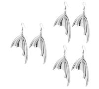 FOMIYES 3 Pairs Gothic Halloween Bat Wing Earrings for Women and Vintage Dark Vampire Dangle Drop Jewelry Lightweight Costume Accessory for Cosplay Party and Theme Nights