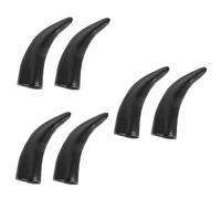 FOMIYES 3 Pairs Halloween Imitation Bull Horns Headband Black Small DIY Hair Accessory for Costume Party Cosplay Theme Carnival and Fancy Dress