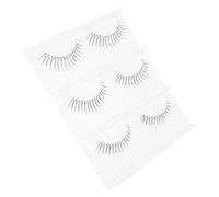 FOMIYES 3 Pairs Simulation Eyelashes with Transparent Band Thick Defined Handmade Realistic Lashes for Women Eye Makeup Thick Lashes for Asian Eyes for Everyday Use