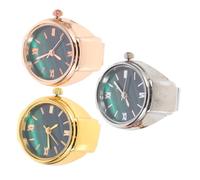 FOMIYES 3 Pcs Stainless Steel Finger Ring Watches Mini Creative Casual Decorative Finger Circle for Women Stylish Ring Watches Set