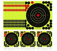 FOMIYES 30 Pcs Highly Visible round Paper Shooting Target Stickers for Darts and Arrows, Pvc Material with Bright Surface and Easy to Use Small Dot Stickers, for Indoor Throwing Darts