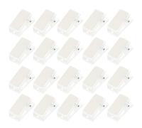 FOMIYES 30 Pieces Thick Acrylic Id Badge Clips Self-Adhesive Spring Clips for Office Files and Wall Tapestry Hanging in Home and School Use