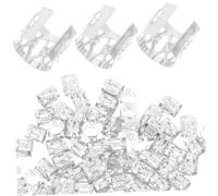 FOMIYES 300pcs Silver Dreadlock Accessories Hair Cuffs Dread Beads Braids Rings for Braiding Hair Jewelry Styling and Decoration