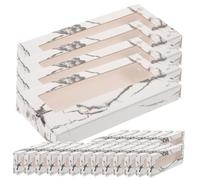 FOMIYES 30pcs Eyelash Storage Box with Clear Covers Portable Lash Case Organizer Lightweight Protective Tray for False Lashes Safe Keeping and Easy Selection