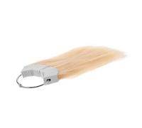 FOMIYES 30pcs Hair Bundle Hair Testing Chart Human Bulk and Sample Rings for Styling Testing Sample for Dye Training and Sheet