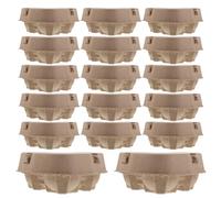 FOMIYES 30pcs Heart Shaped Paper Pulp Egg Cartons with 3-grids Small Egg Storage Container for Farm and Refrigerator Valentine’s Day for Indoor and Outdoor Use