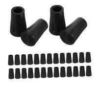 FOMIYES 30pcs Heavy Duty Hiking Stick Rubber Feet Tips Non Slip Trekking Pole Ends for Enhanced Safety and Stability Rocky Snowy and Rough Terrain