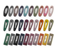 FOMIYES 30pcs Hollow Matte Hair Clips for Includes Teardrop Square Side Hairpins Practical Bangs Barrettes for Styling and Hair Organization and Versatile Accessories