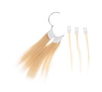 FOMIYES 30pcs Human Hair Sample and Hair Styling Test Strands for Salon Use and Trainees