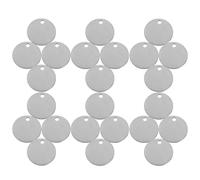 FOMIYES 30pcs Stainless Steel Round Metal Stamping Blanks 1 Inch Smooth Surface Silver Tags for Jewelry Engraving Keychain Craft Blanks Suitable for Handmade Events