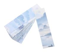 FOMIYES 30pcs Vintage Chinese Style Paper Bookmarks Set with Classical Poetry Design Student Reading Bookmarks for Classroom Use Decorative Aesthetic in Box