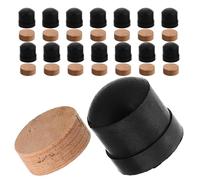FOMIYES 30pcs Water Key Valve Cork Pad Trombone Slide End Bumpers Rubber Wood Shock Absorption Instrument Protection for Performances and Outdoor Practices