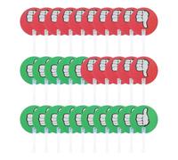 FOMIYES 30pcs Yes No Classroom Voting Paddles Teacher Handheld Judging Boards Green Red 24x15cm Interactive School Voting Supply for Student Participation