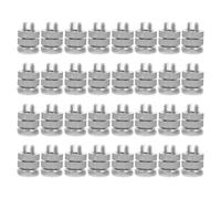 FOMIYES 32 Pcs Electric Fence Wire Connectors Clamps Set Aluminium Alloy Split Bolt Fencing Wire Splice for Farm and Garden Containment Systems