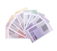 FOMIYES 32pcs Multi-Shape Colored Label Stickers Self-Adhesive Classification Patches for Office, School, and DIY Organization