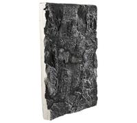 FOMIYES 3d Rock Background Board for Reptile Tank and Fish Aquarium, Pu Foam Terrarium Decor with Cliff Stone Texture, Suitable for Turtle and Lizard Habitat Enclosure