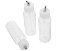 FOMIYES 3pcs 80cc Airbrush Bottles Set Siphon Feed Paint Mixing Jars Plastic Spray Paint Cups for Airbrush Accessories