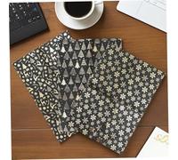FOMIYES 3pcs Black Christmas Wrapping Paper Metallic Gold Foil Snowflake Reindeer Tree Patterns Vintage Holiday Wrap for Festive Parties and Seasonal Celebrations
