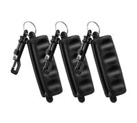 FOMIYES 3pcs Black Rubber Arrows Puller Tool with Keychain for Archery Practice Accessories, Small Arrow Remover for Bow Maintenance and Hand Protection