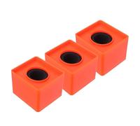 FOMIYES 3pcs Bright Colored Cubic Microphone Flag Station Portable Mic Flag for Interview and Conference Use, Plastic Material with Stable Performance and Anti-wobble Design