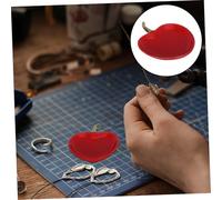 FOMIYES 3pcs Ceramic Jewelry Dish Red Apple Shape Japanese Inspired Decorative Tray for Perfume Keys and Small Trinkets Large Stylish Jewelry Holder for Women with Artistic Detailing and