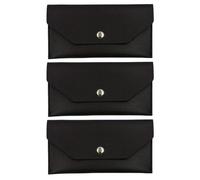 FOMIYES 3pcs Coin Purse Slim Pu Leather Wallet for Women Cash Organizer Change Purse Envelope Wallet Money Management Pouch for Daily Use