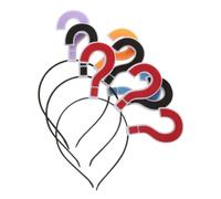 FOMIYES 3pcs Creative Cartoon Question Mark Exclamation Headband Lightweight Cosplay Hair Hoop Party Favors for Women Holiday Festival Hair Accessories