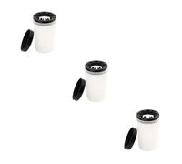 FOMIYES 3pcs Crystal Carving Nail Pen Holder Wash Cup for Powder Portable Pen Wash Cup for Household Store Washing Bucket