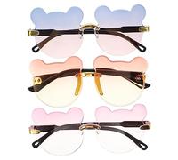 FOMIYES 3pcs Cute Bear Sunglasses for Gradient Design Lightweight Party Eyewear for Beach and Holiday Favors Fun Accessory for Family Gatherings Random Color