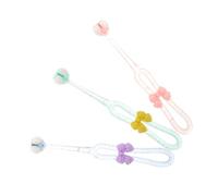 FOMIYES 3pcs Cute Girl Toothbrush Three Sided Design for Soft Bristles for Gentle Cleaning Stylish Bowknot Decoration Promotes Positive Oral Hygiene Habits for Ages