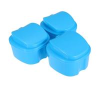 FOMIYES 3pcs Denture Care Box Denture Storage Case Orthodontic Box for Fake Tooth Organizer Container Mini Case
