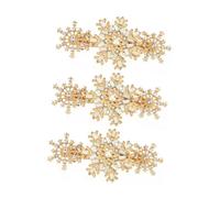 FOMIYES 3pcs Diamond Flower Hair Clips Women Hair Barrettes Fashion for Wedding Party