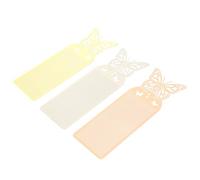 FOMIYES 3pcs DIY Metal Bookmarks Set Insect Pattern Decorative Cross-Stitch Bookmarks Antique Bronze Gold Silver for Reading